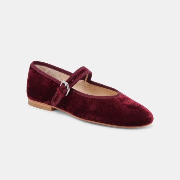 NWOT Dolce Vita Roslyn Velvet Ballet Flats - Picture 1 of 14